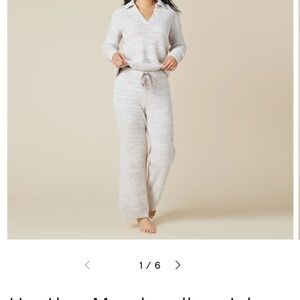 Cozy Knit Lounge Set in Light Gray